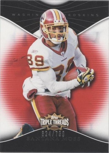2009 Topps Triple Threads Santana Moss #69