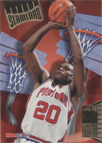 1995-96 NBA Hoops - Allan Houston #SL15