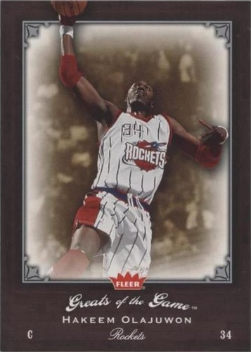 2005-06 Fleer Greats of the Game - Hakeem Olajuwon #47