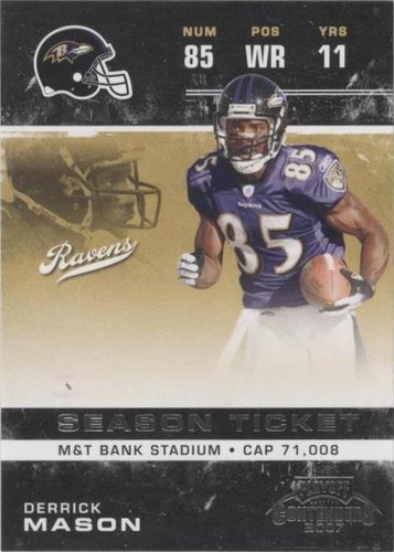 2007 Playoff Contenders Derrick Mason #10