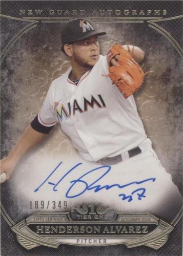 2015 Topps Tier One - Henderson Alvarez #NGA-HAZ