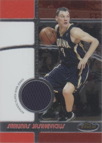 2005-06 Topps Finest - Sarunas Jasikevicius #FFRSJ