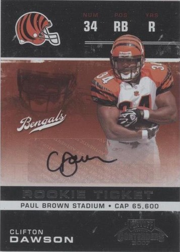 2007 Playoff Contenders Clifton Dawson #130
