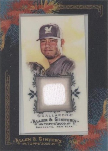 2009 Topps Allen & Ginter's - Yovani Gallardo #AGR-YG