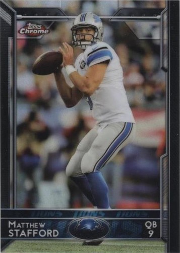 2015 Topps Chrome Matthew Stafford #40