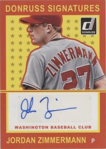 2014 Panini Donruss - Jordan Zimmermann #JZ