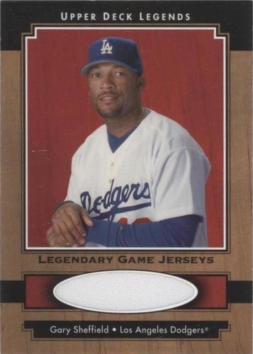 2001 Upper Deck Legends - Gary Sheffield #J-GS