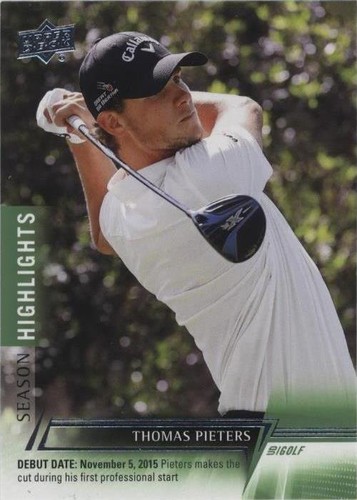 Justin Thomas Signed 2024 Upper Deck Golf Card #76 Auto