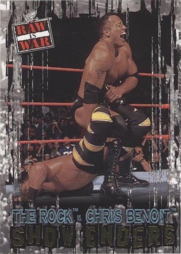 2001 Fleer WWF Raw is War - Chris Benoit The Rock #100