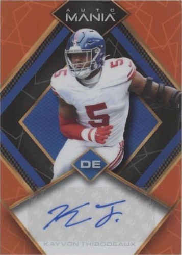 2022 Wild Card Auto Mania Kayvon Thibodeaux #AM-D86