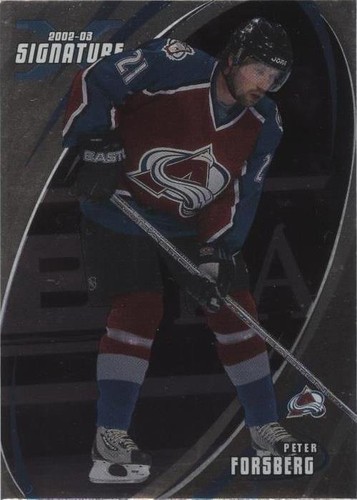 2002-03 In the Game Be A Player Signature Series - Peter Forsberg #102