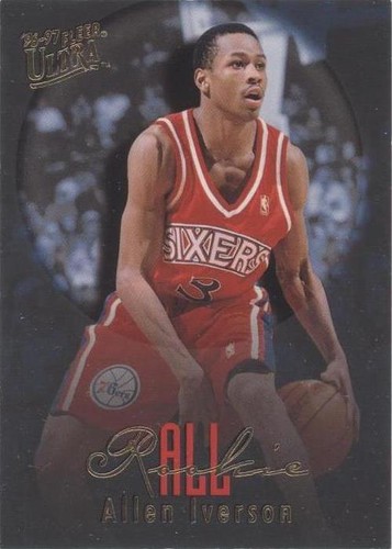 1996-97 Topps Allen Iverson #171 PSA 7 NM Near-Mint Rookie Card