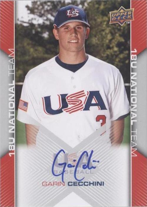 2009 Upper Deck США бейсбол бокс-сет - Garin Cecchini #USA-96