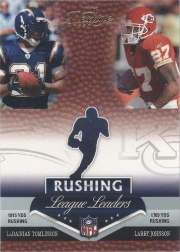 2007 Playoff Prestige LaDainian Tomlinson Larry Johnson #LL-7