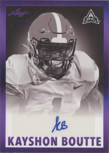 2021 Leaf Memories Kayshon Boutte #BW-KB2