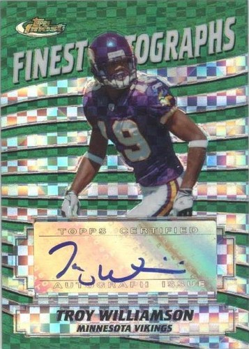 2005 Topps Finest Troy Williamson #FA-TW
