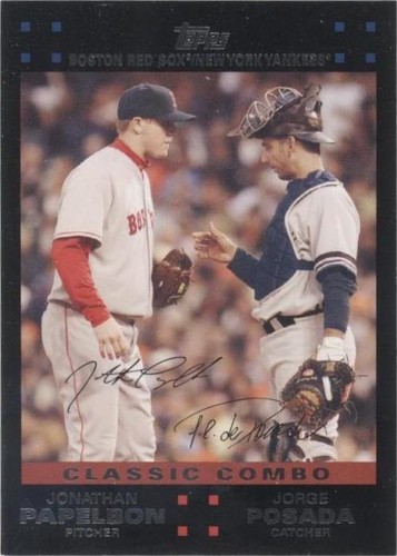 2007 Topps Updates & Highlights - Jonathan Papelbon Jorge Posada #UH282