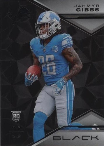 2023 Panini Black Jahmyr Gibbs #136