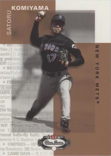 2002 Fleer Box Score - Satoru Komiyama #155