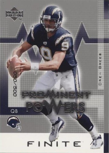 2003 Upper Deck Finite Drew Brees #165