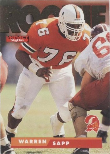 1995 Skybox Impact Warren Sapp #179