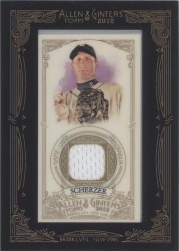 2012 Topps Allen & Ginter's - Max Scherzer #AGR-MSC