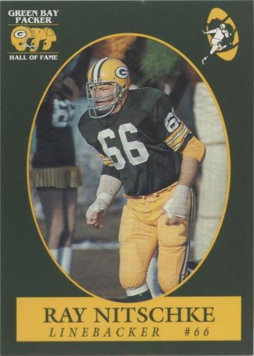 1992 Champion Cards Green Bay Packers Hall of Fame Ray Nitschke #107