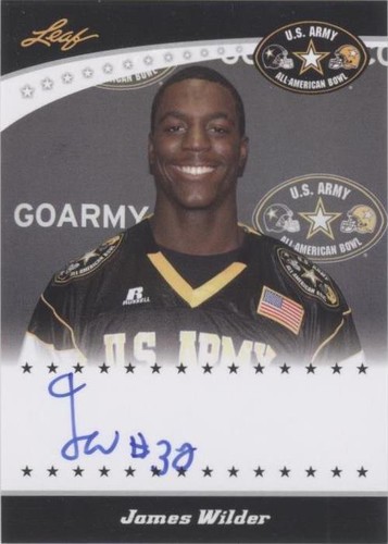 2011 Leaf U.S. Army All-American Bowl James Wilder #TA-JW1