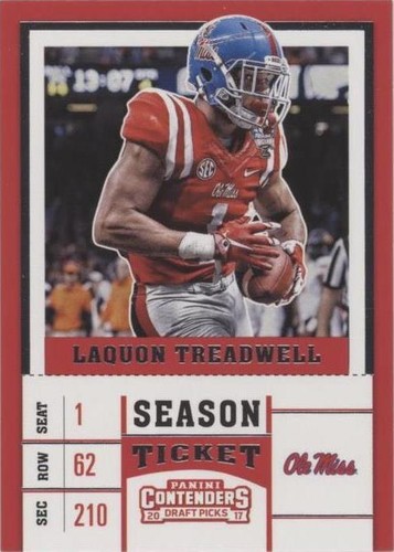 2017 Panini Contenders Draft Picks Laquon Treadwell #62