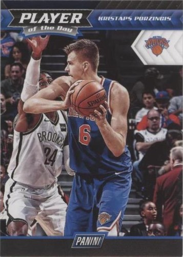 2017-18 Panini Player of the Day - Kristaps Porzingis #21