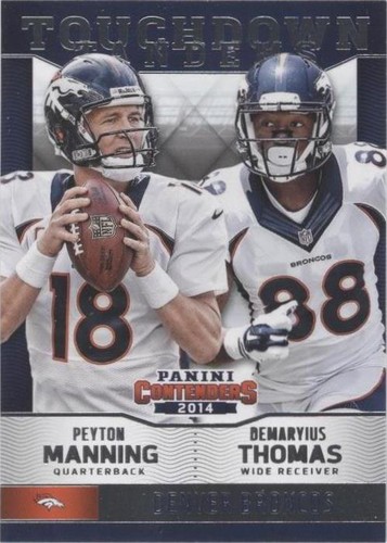2014 Panini Contenders Demaryius Thomas Peyton Manning #2