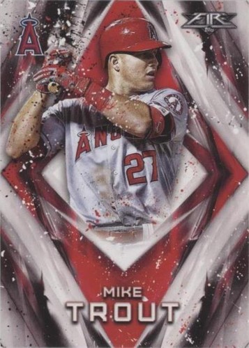 2017 Topps Fire - Mike Trout #50