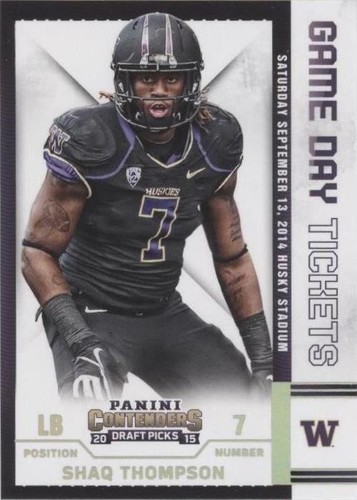 2015 Panini Contenders Draft Picks Shaq Thompson #41