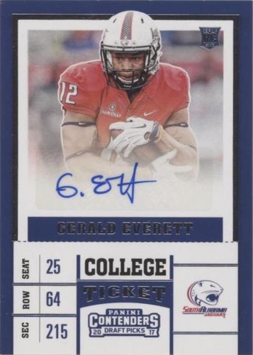 2017 Panini Contenders Draft Picks Gerald Everett #170