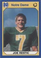 1990 Collegiate Collection University of Notre Dame Joe Restic #27