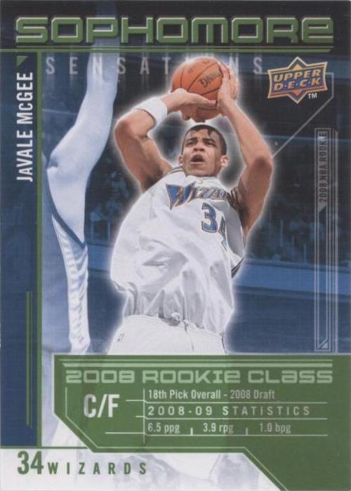 Cubierta superior 2009-10 - JaVale McGee #SS-JM