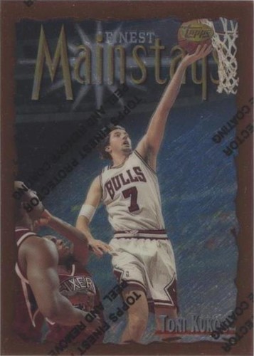 1996-97 Topps Chrome Refractors #99 Toni Kukoc Bulls David Benoit 