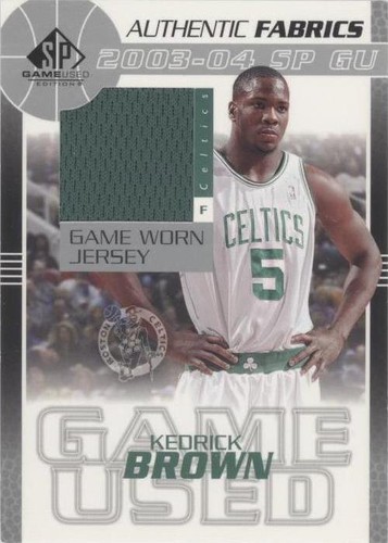 2003-04 SP Game Used - Kedrick Brown #KE-J
