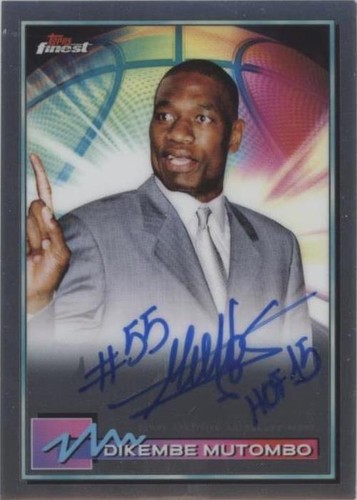 2021 Topps Finest - Dikembe Mutombo #FA-DM