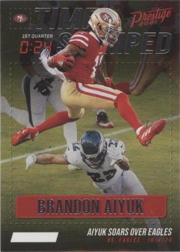 2021 Panini Prestige Brandon Aiyuk #TS-BA