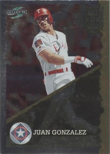 1995 Score - Juan González #HG 58