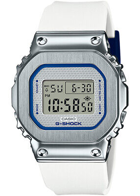 Pre-owned Casio G-shock Precious Heart Gm-s5600lc-7jf Silver Blue Women's Watch In Box