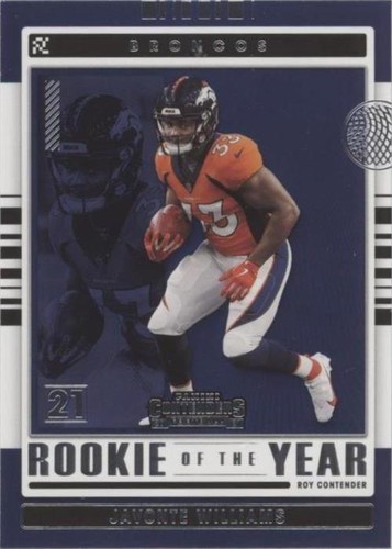 2021 Panini Contenders Javonte Williams #ROY-JWI