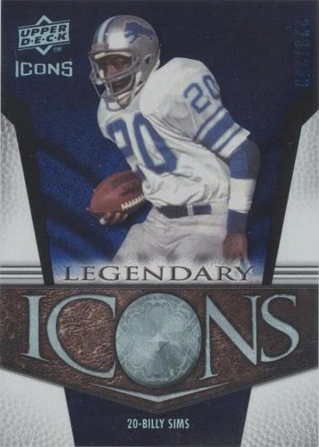 2008 Upper Deck Icons Billy Sims #LI2