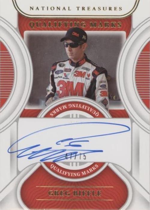 2022 Panini National Treasures - Greg Biffle #QM-GB