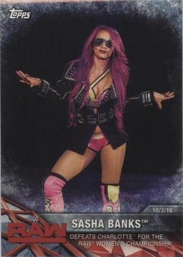 2017 Topps WWE Women's Division - Sasha Banks #WWE-10