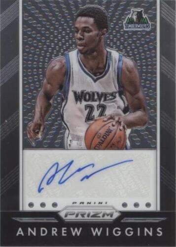 2015-16 Panini Noir Patch Autograph #AB-AWG Andrew Wiggins