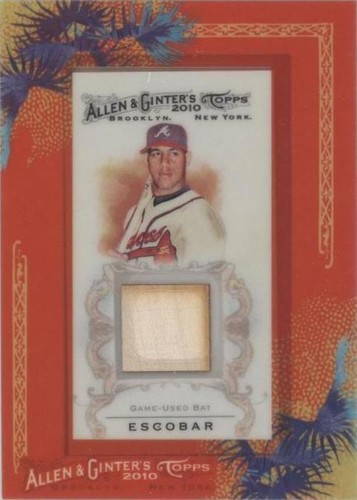 2010 Topps Allen & Ginter's - Yunel Escobar #AGR-YE