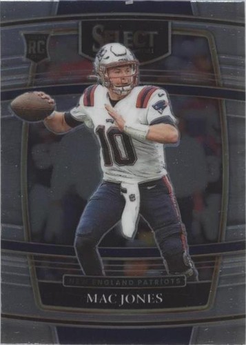 2021 Panini Select #51 Mac Jones Silver Prizm New England