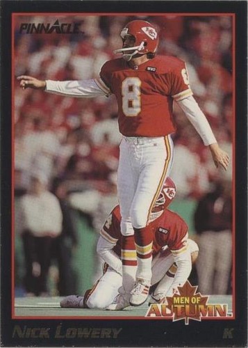 1993 Pinnacle Nick Lowery #40